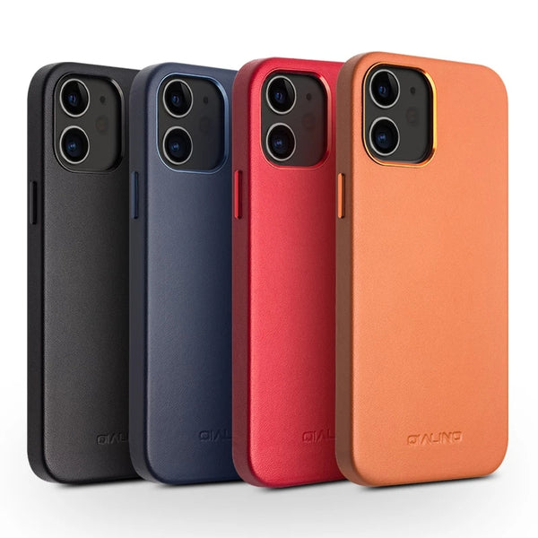 iPhone 12 mini leather cases