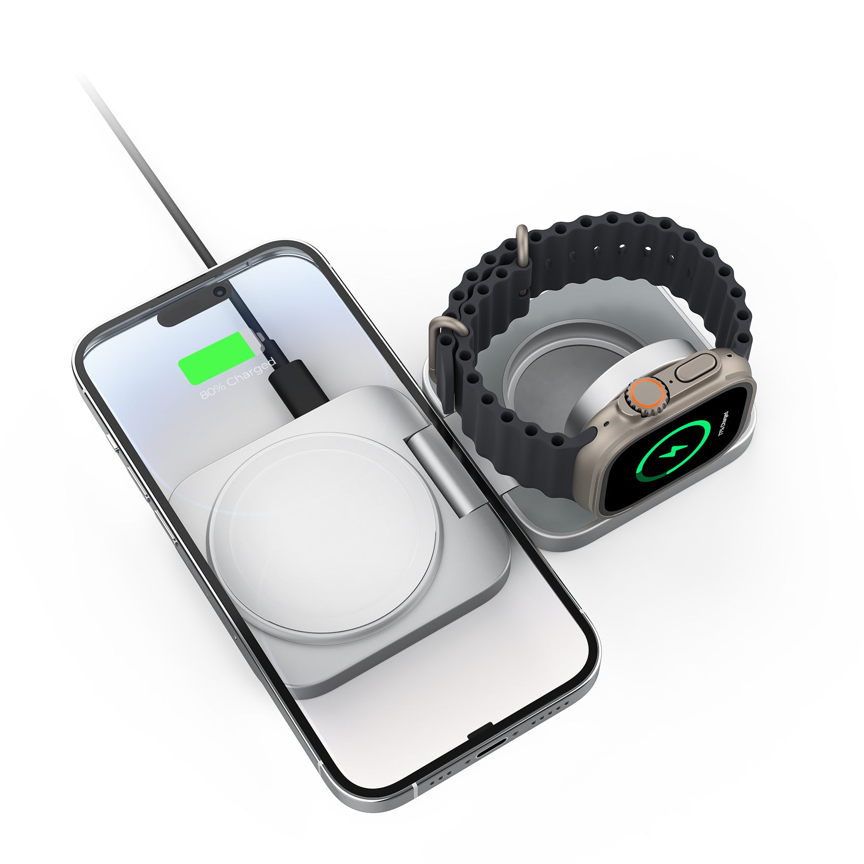 Ultra-Nano 2-in-1 Magnetic Wireless Charger