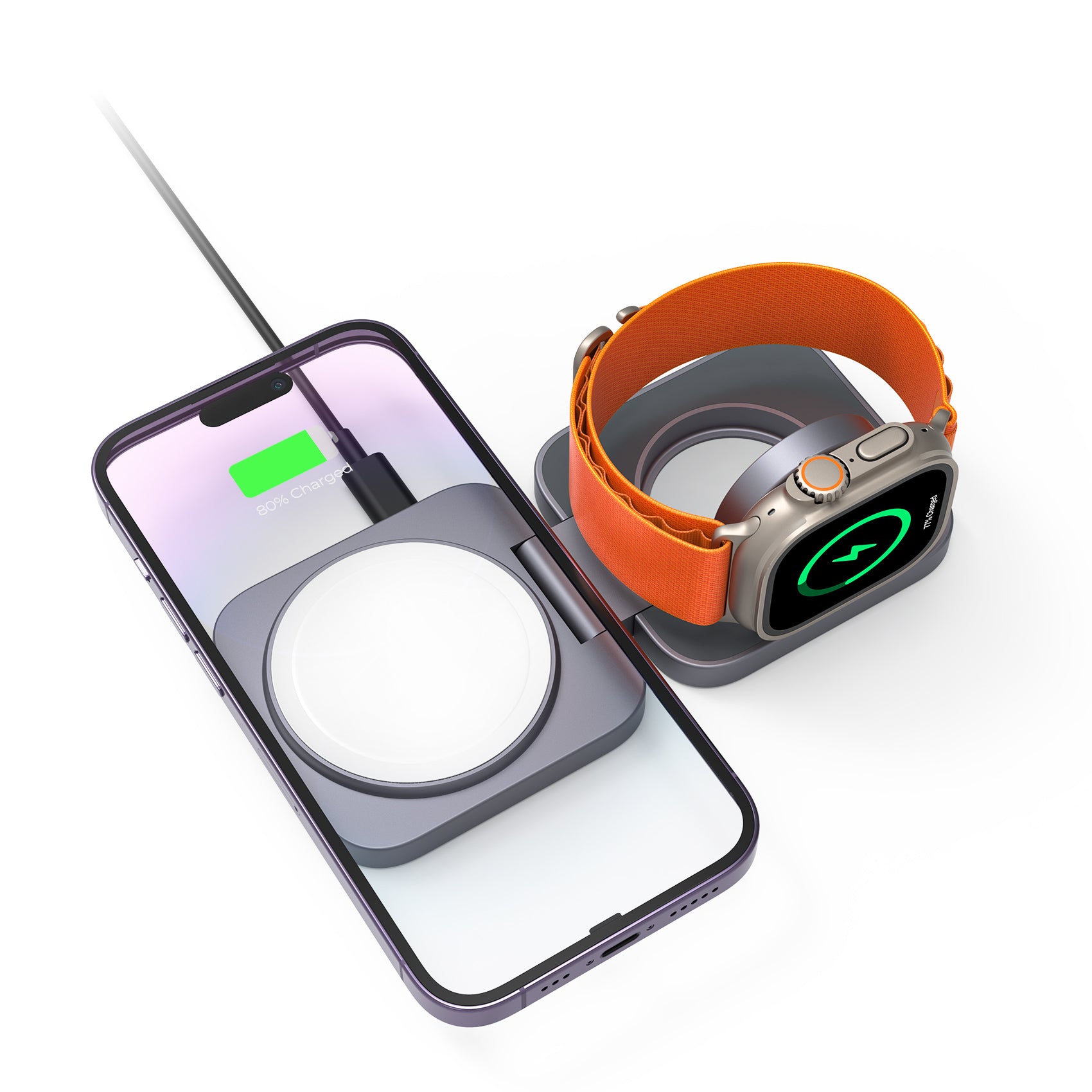 Ultra-Nano 2-in-1 Magnetic Wireless Charger