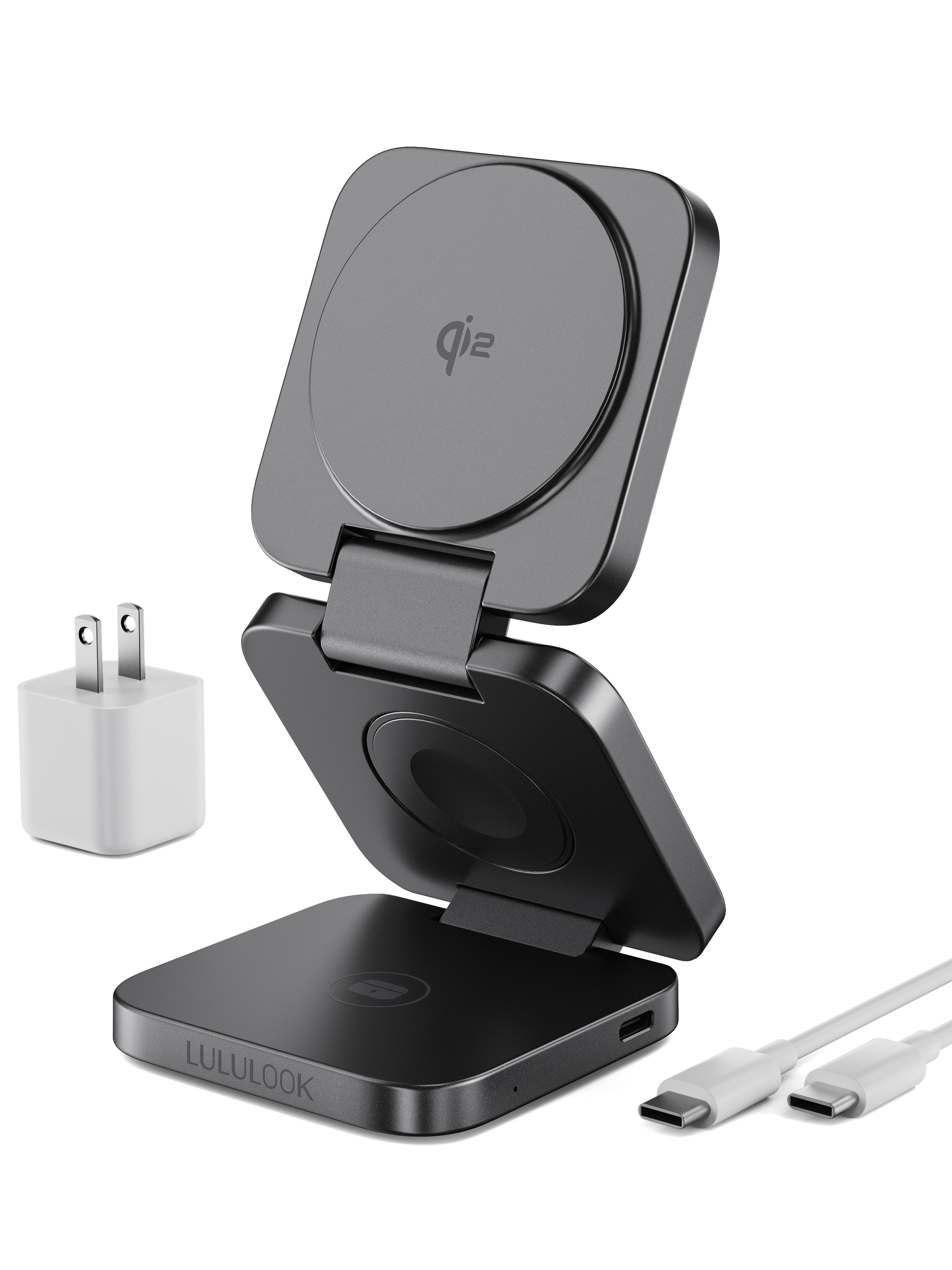 Ultra-Nano Qi2 3 in 1 Wireless Travel Charger