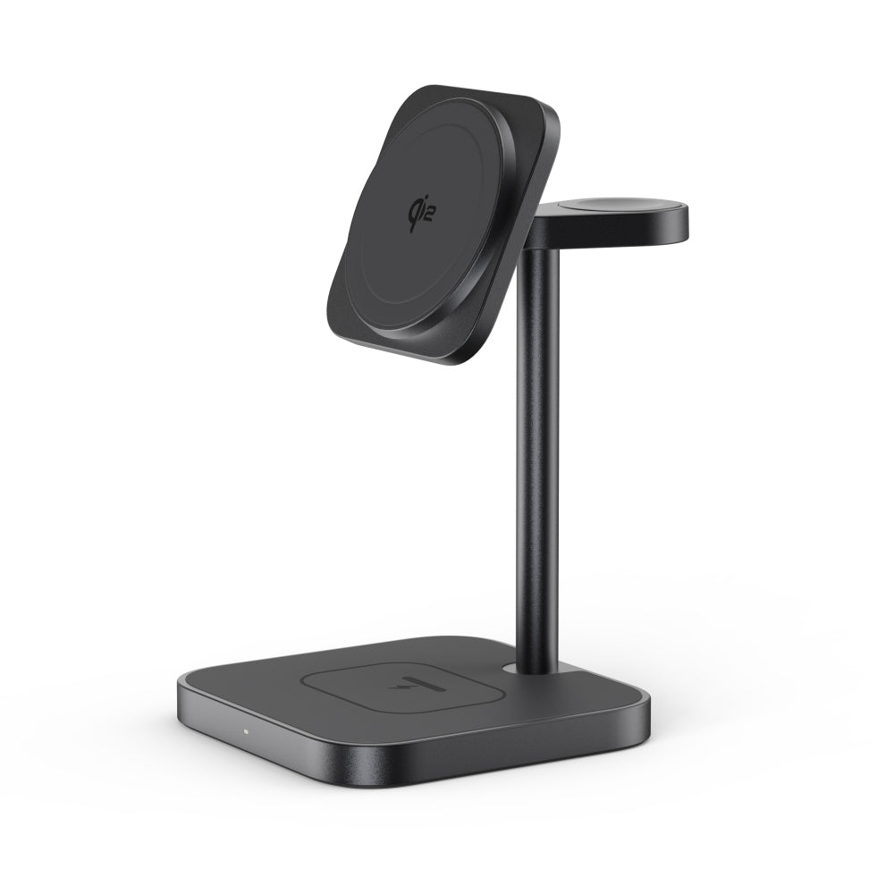 Ultra-Rise Qi2 15W 3 in 1 Wireless Charging Station