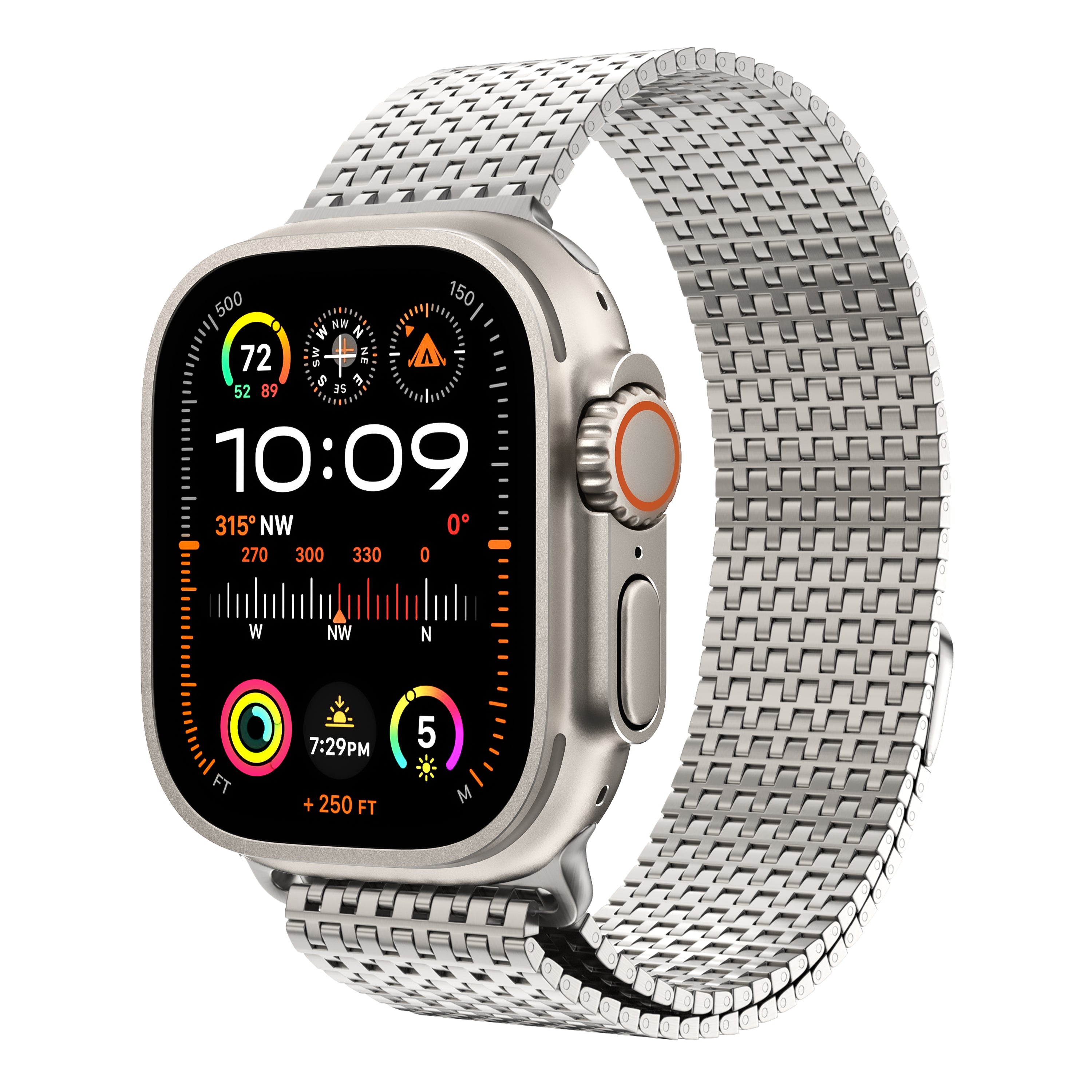 Lululook Titanium Band for Apple Watch Ultra 2/1, Series 9,8,7,6