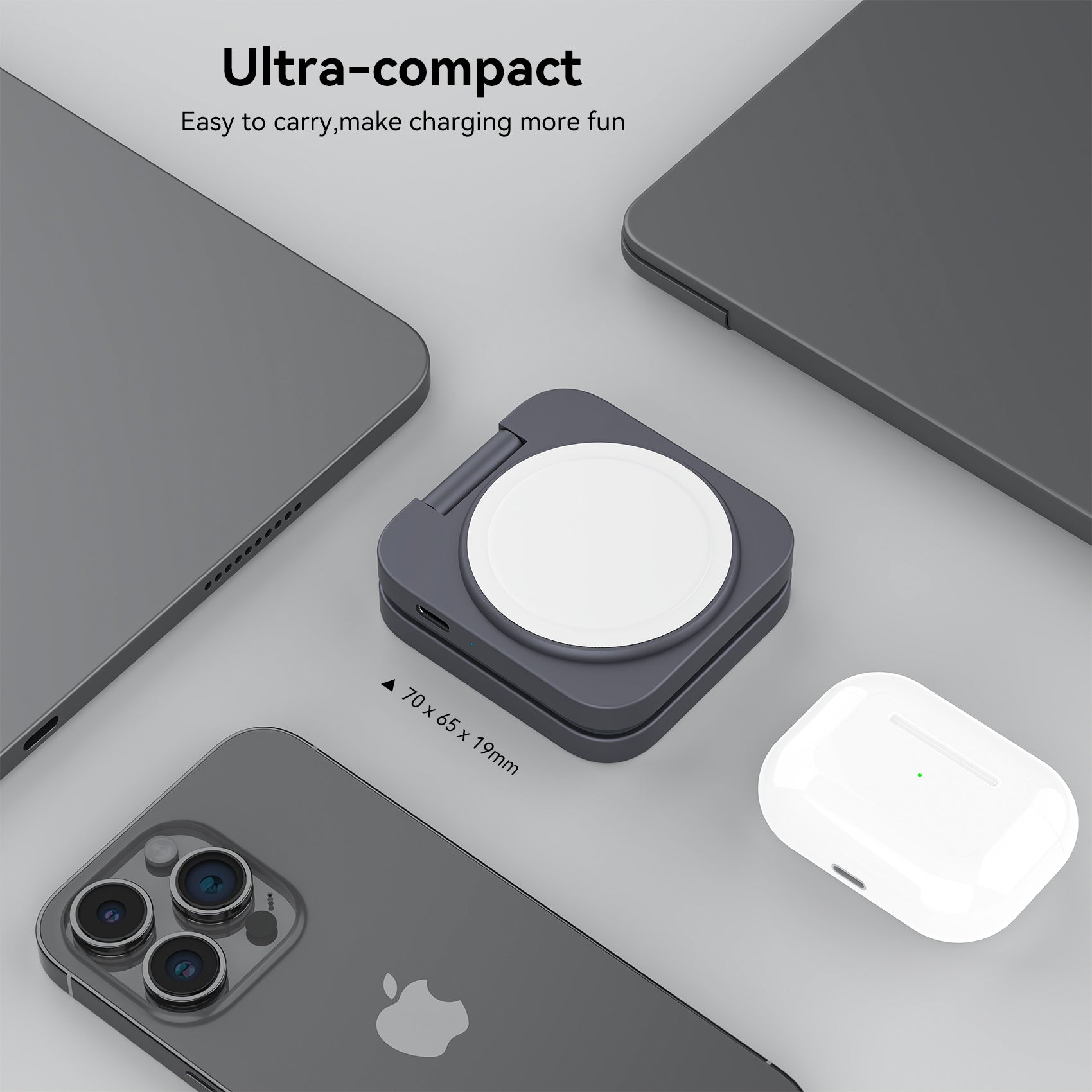 Ultra-Nano 2-in-1 Magnetic Wireless Charger