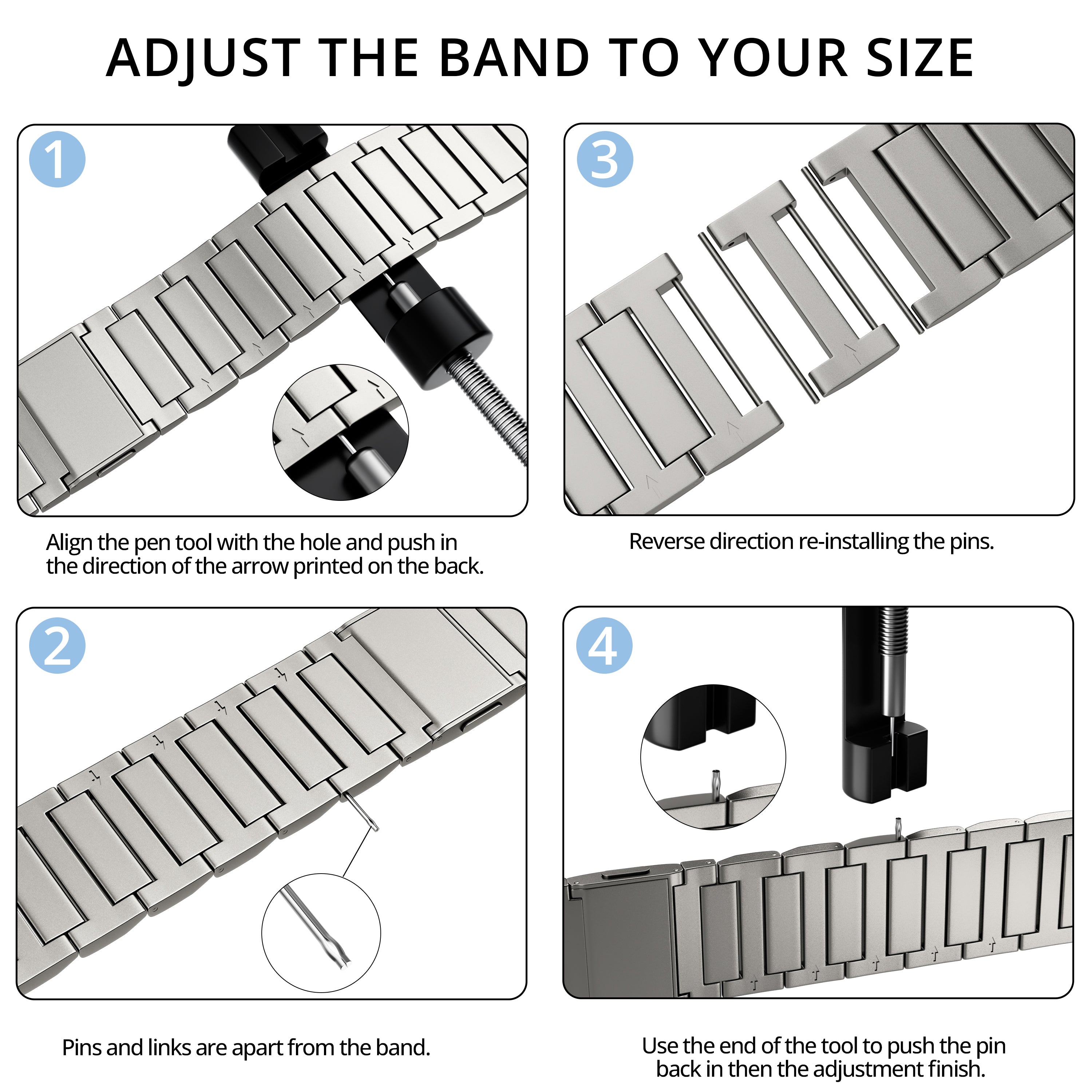 Grade 4 Titanium Magnetic Band for Apple Watch Ultra