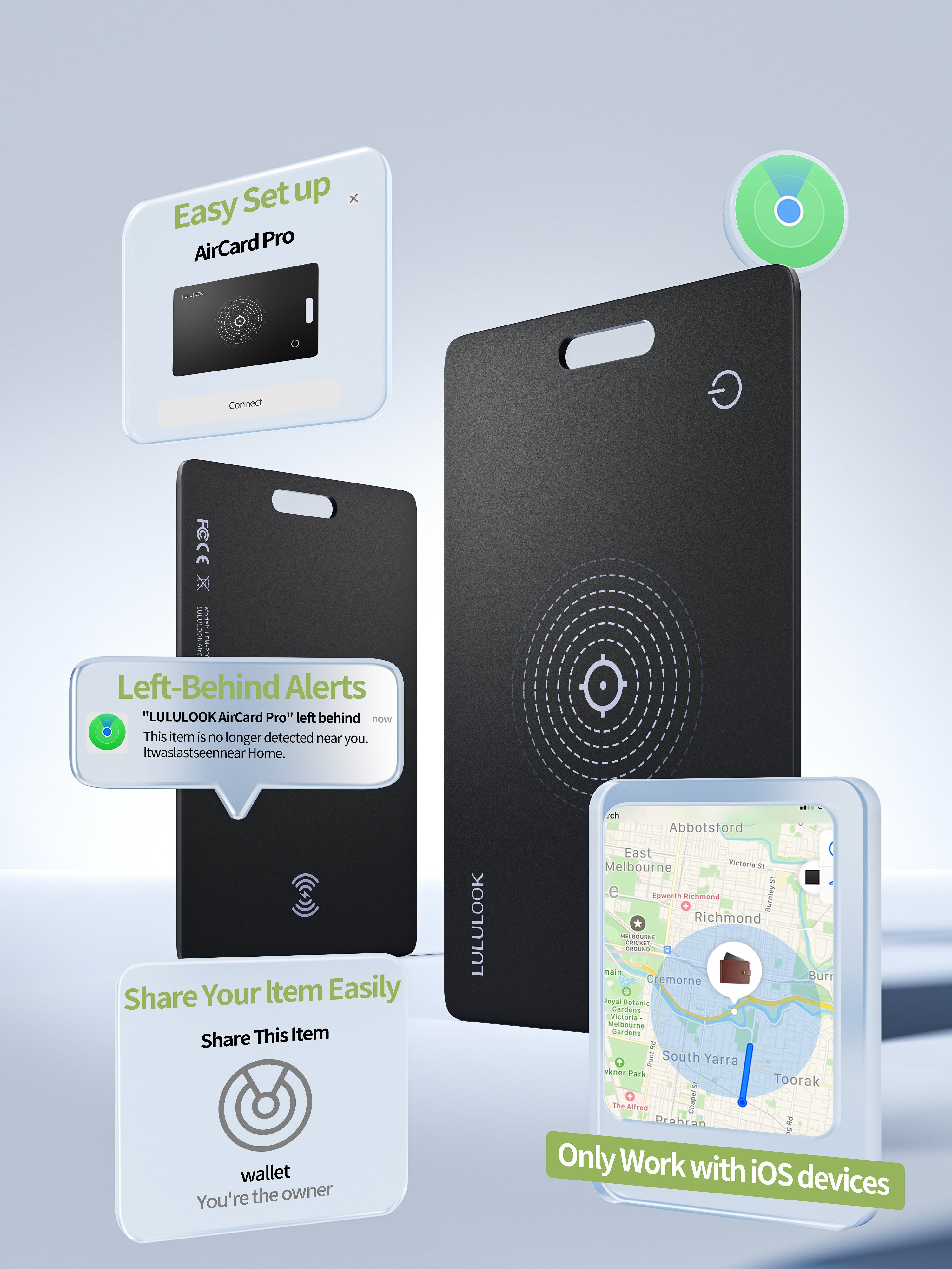 Rechargeable Tracking Card | Find My