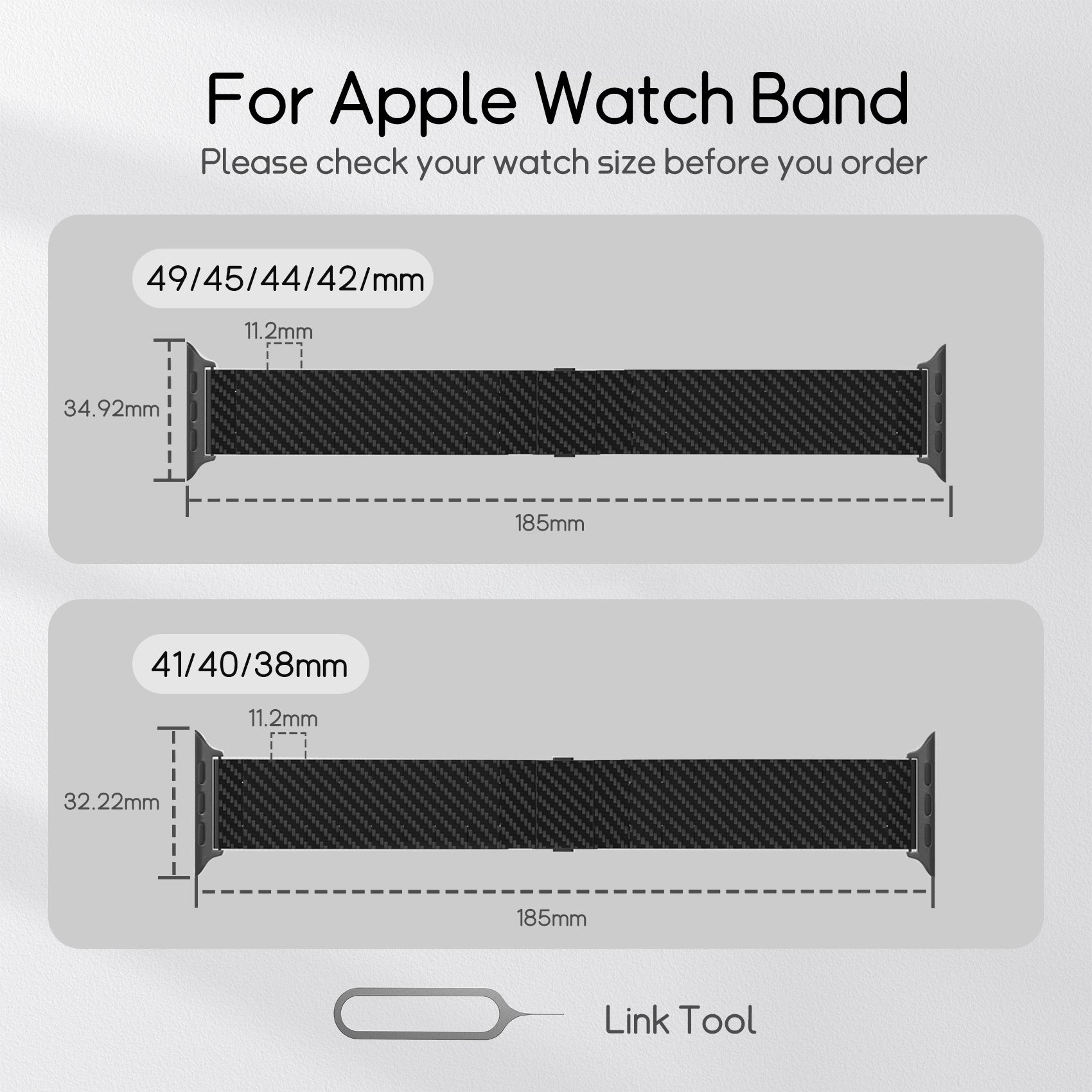 Monowear Apple Watch Size Guide
