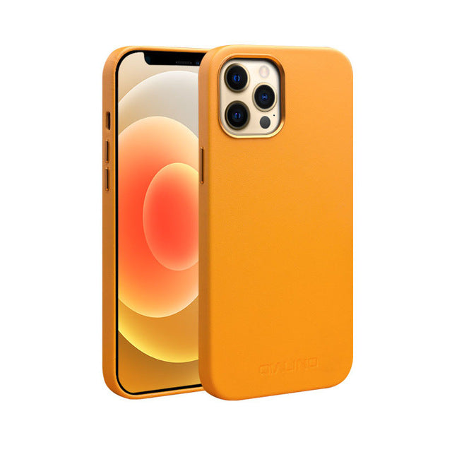 Orange Luxury Logo iPhone 12 Pro Max Case
