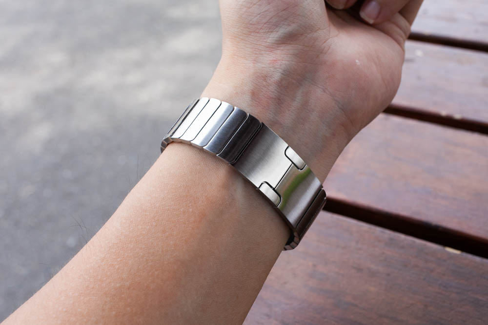 LULULOOK Link Bracelet for Apple Watch, New Titanium Color for