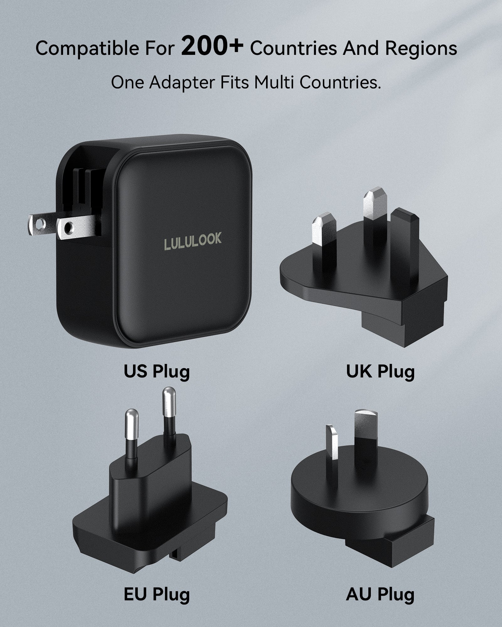 Cheap 65W usb charger Type C PD GaN Charger 2 Port EU UK US plug