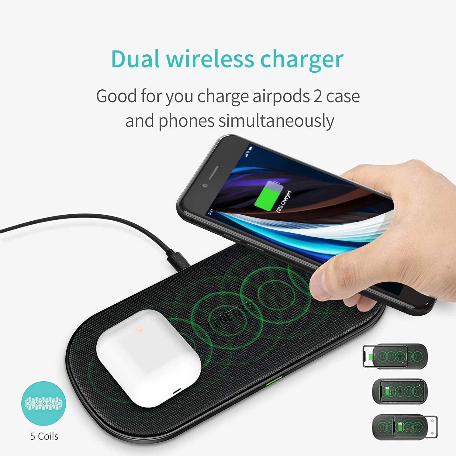 Dual Wireless Charging Pad