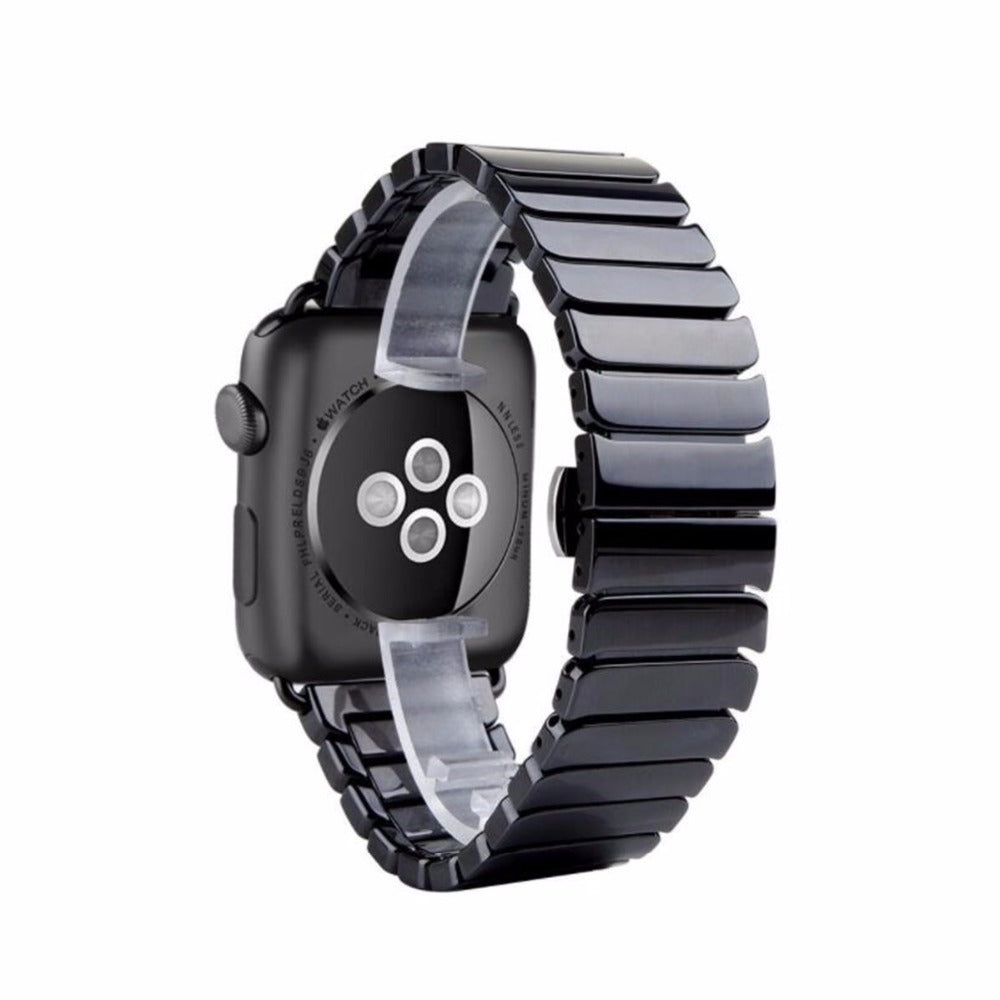 Ceramic link apple watch band best sale