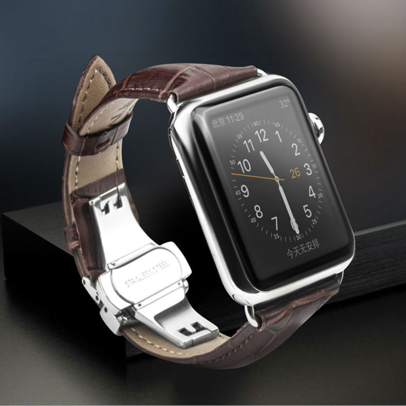 Leather band for apple best sale watch 5